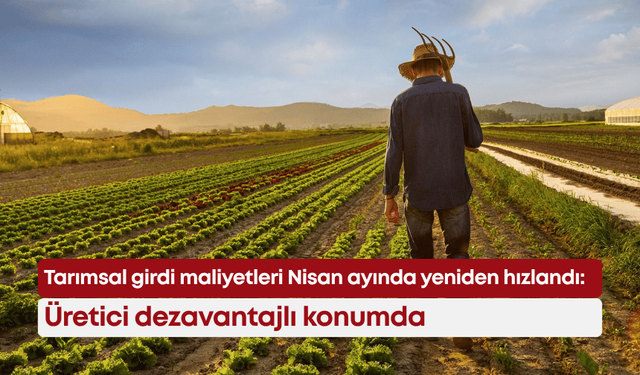Tarımsal girdi maliyetleri Nisan ayında yeniden hızlandı: Üretici dezavantajlı konumda