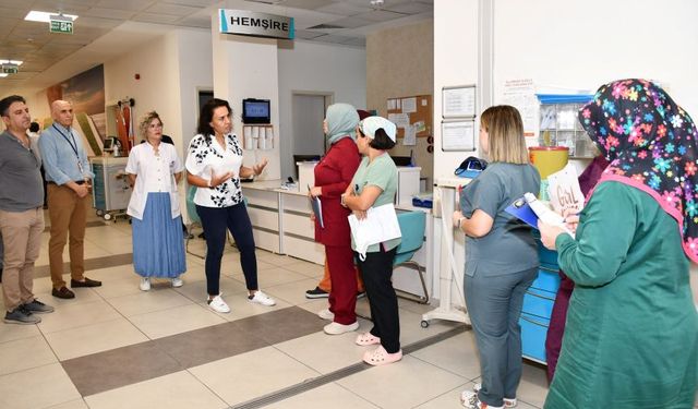 Yeni atanan Başhekimi Prof. Dr. Banu Karakuş Yılmaz'dan ilk saha çalışması