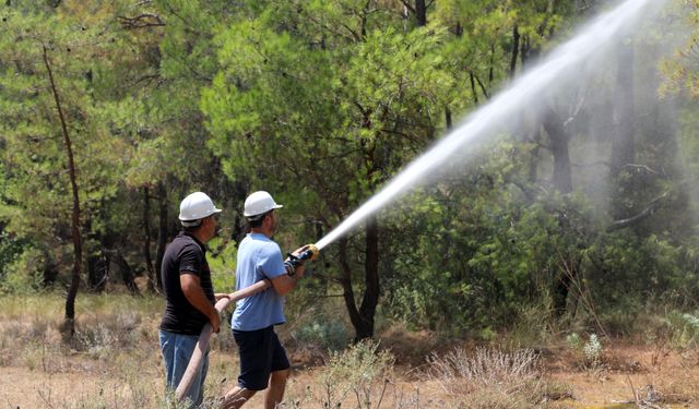 Çıralı'dan örnek dayanışma: Kendi itfaiye istasyonlarını kurdular