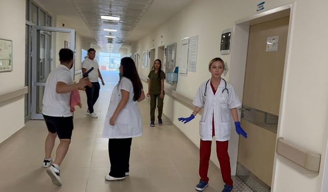 Gazipaşa Devlet Hastanesi'nde tatbikat: Gerçeği aratmadı
