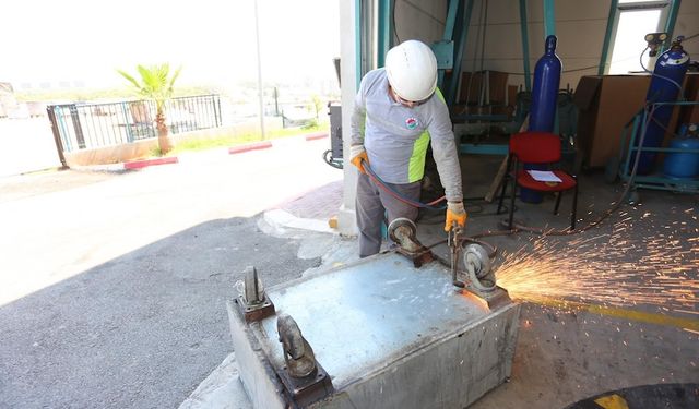 Kepez Belediyesi'nden geri dönüşümle örnek konteyner üretimi
