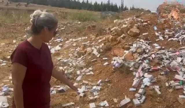 Konya'da yol kenarına atılmış yüzlerce kutu ilaç bulundu!