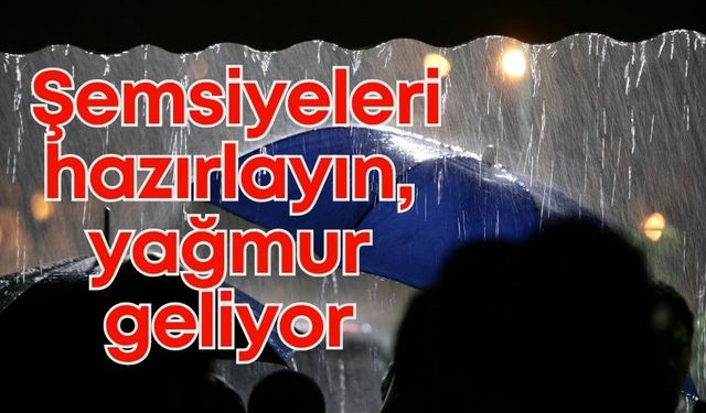 Antalyalılar müjde! Şemsiyeleri hazırlayın, yağmur geliyor
