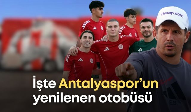 Antalyaspor’da otobüs krizi uzun sürmedi! İşte Antalyaspor’un yenilenen otobüsü