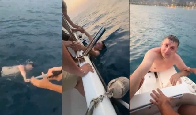 17 yaşındaki genç, boğulmak üzere olan turisti kurtardı!