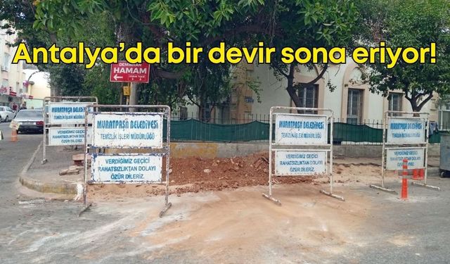 Antalya’da yeraltı çöp konteynırları tarih oluyor!