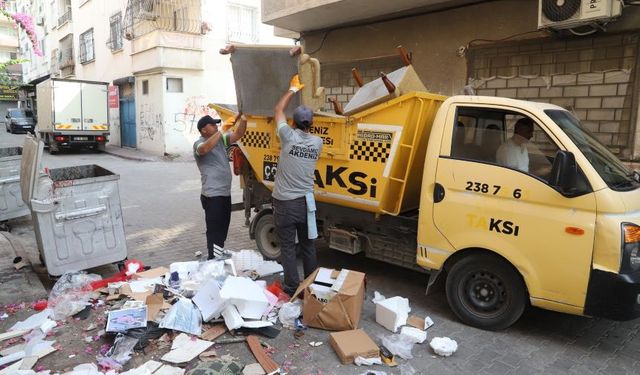Mersin'de çöp taksiler nöbette!