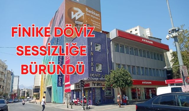 Antalya'da rüşvet operasyonunun ardından Finike Döviz sessizliğe büründü