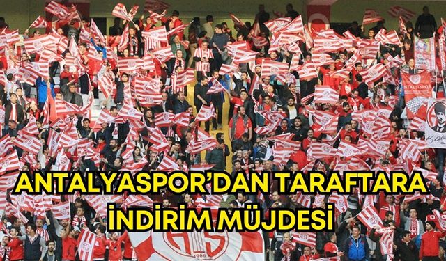 Antalyaspor’dan taraftara indirim müjdesi