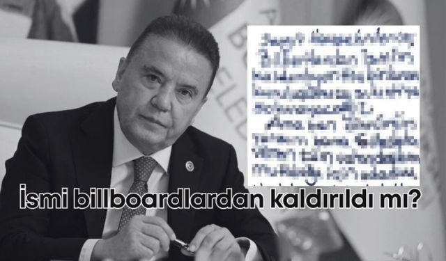 Böcek'in ismi billboardlardan kaldırıldı mı? El yazısı ile duyurdu, hemen silindi!