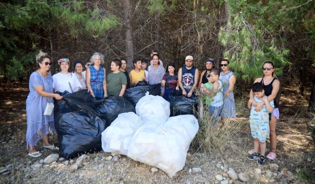 Antalya'da otizmli çocuklardan büyüklere çevre dersi!