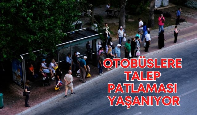 Antalya toplu ulaşım otobüslerinde talep patlaması yaşanıyor