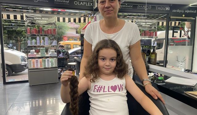 Antalya'da minik Asel'den kanser savaşçılarına destek