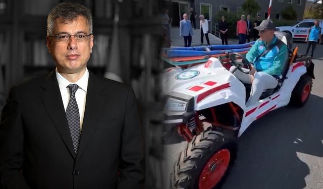 Kırsal için geliştirilen sedyeli ATV ambulans test edildi