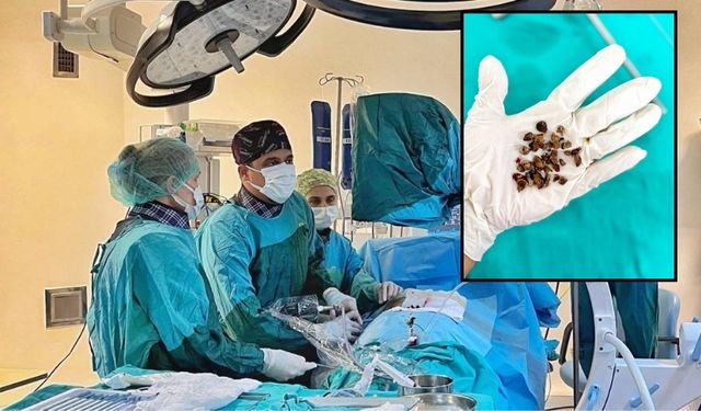 62 yaşındaki hasta kapalı ameliyatla böbrek taşından kurtuldu