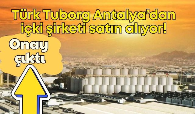 Türk Tuborg, Antalya’dan içki şirketi satın alıyor! Hisse devri için onay çıktı