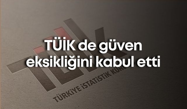 TÜİK de güven eksikliğini kabul etti