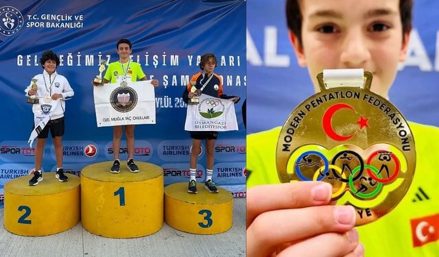 Muğlalı sporcu Kerem Batur Genç, Türkiye şampiyonu