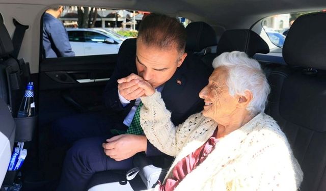 91’lik ninenin TOOG hayalli gerçek oldu! Muğla Valisi ile yolculuk etti