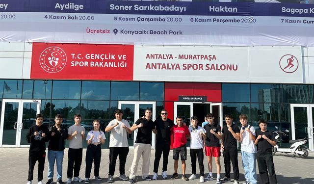 Kemerli yumruklar Antalya’da 8 madalya kazandı