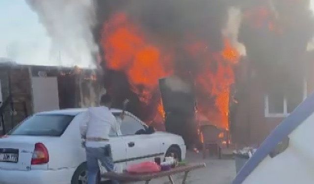 Alevlerin arasına daldı, uçurumdan yuvarlandı