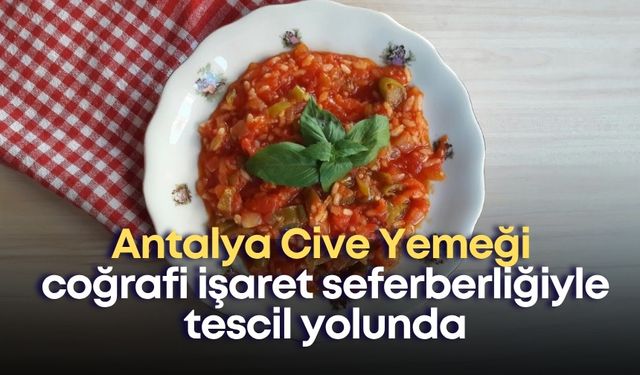 Antalya Cive Yemeği coğrafi işaret seferberliğiyle tescil yolunda