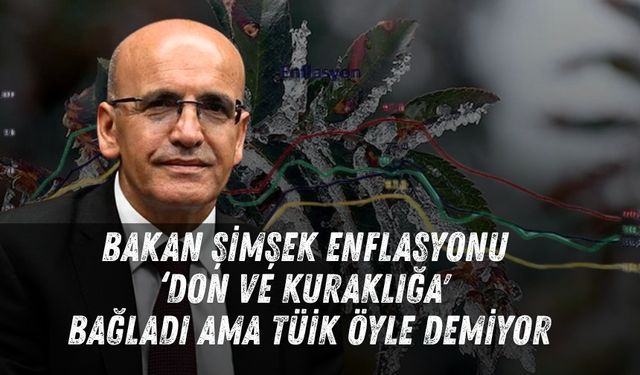 Bakan Şimşek enflasyonu ‘don ve kuraklığa' bağladı ama TÜİK öyle demiyor