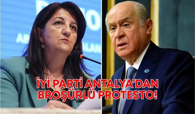 İYİ Parti gençliğinden "Çözüm Süreci"ne sert tepki: Antalya'da vitrinli protesto!