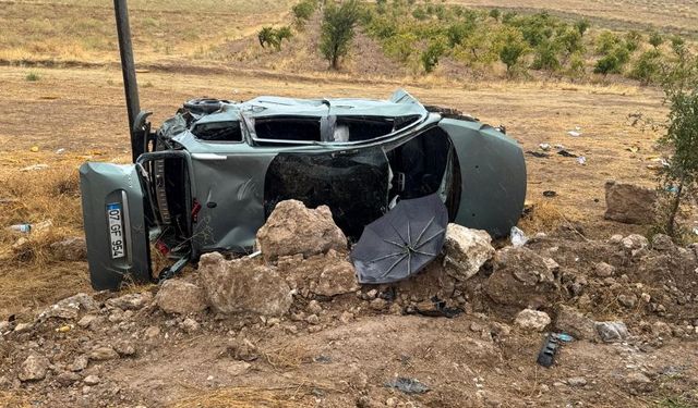 Burdur’da yağmur kazası: Şarampole devrilen araçta 5 yaralı
