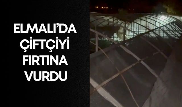 Antalya’da rüzgâr esti naylonlar uçtu! Elmalı’da çiftçiyi fırtına vurdu