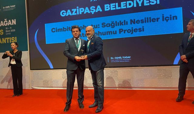 Gazipaşa Belediyesi’ne Sağlıklı Kentler Birliği’nden birincilik ödülü