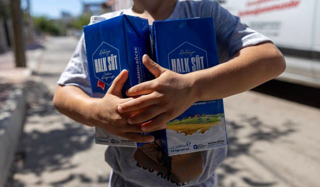 Antalyalı çocuklar halk sütle büyüyor