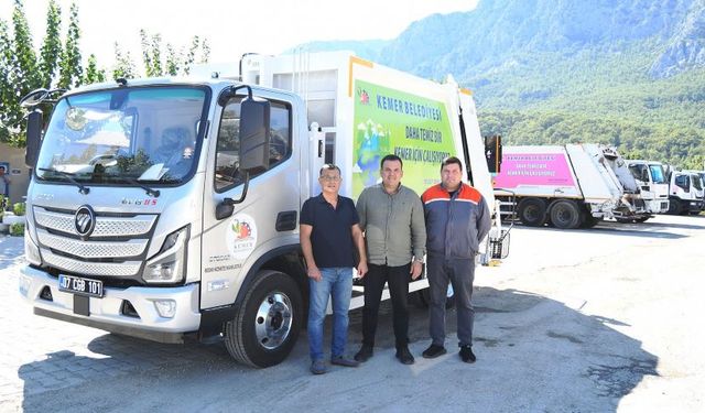 Kemer Belediyesi’nin araç envanteri güçleniyor