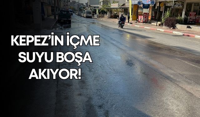 Kepez’in içme suyu boşa akıyor! ASAT’a büyük tepki