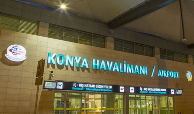 Konya Havalimanı 2025'in ilk 9 ayında 717 bin yolcuya hizmet verdi