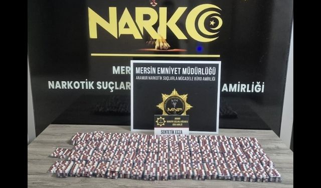 Mersin'de uyuşturucu operasyonu: 50 bini aşkın hap ele geçirildi