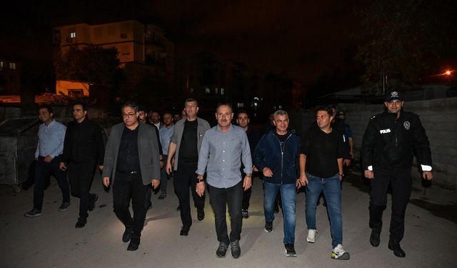 Antalya Emniyet Müdürü Zaimoğlu gece denetiminde