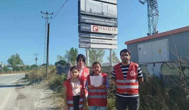Manavgat’ta yılan hikayesine dönen hastane inşaatına TİP’ten tepki