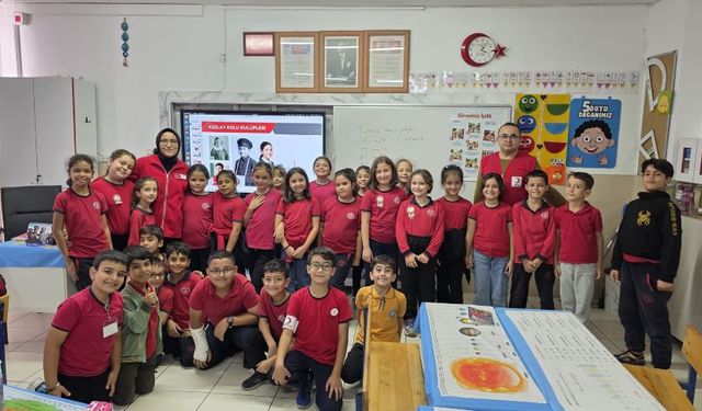 Antalya’da öğrencilere Türk Kızılay’ı anlatıldı