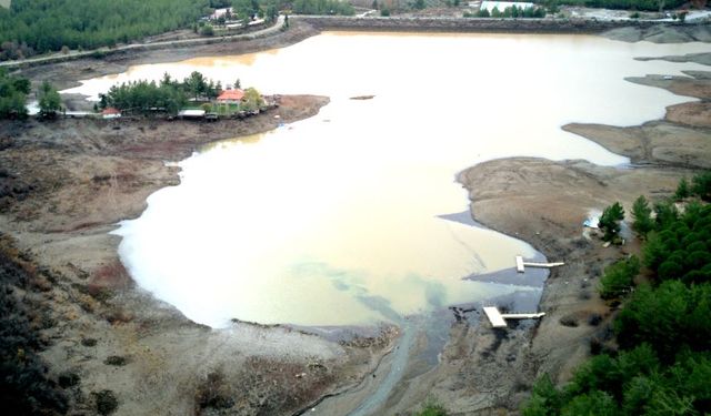 Kuraklıkla boğuşan Ula Göleti'nde yağışlar can suyu oldu