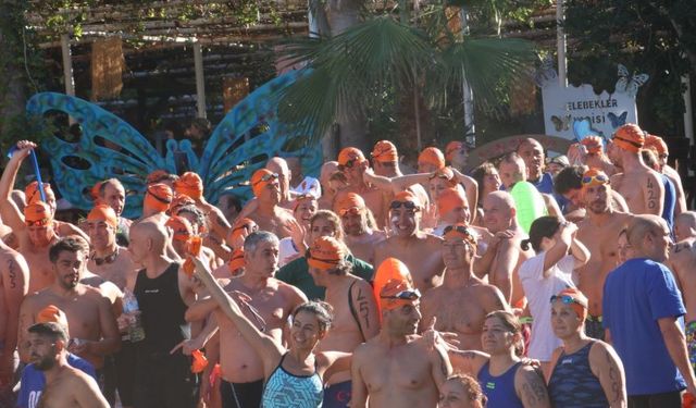 Fethiye’de Uluslararası Spor Festivali’nde nefes kesen yüzme yarışı