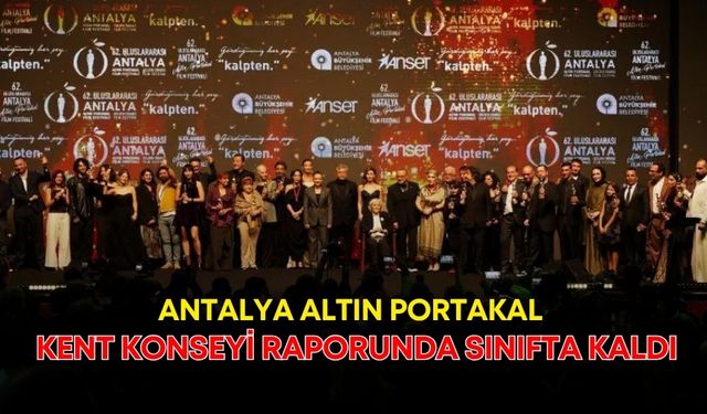 Antalya Altın Portakal, Kent Konseyi raporunda sınıfta kaldı