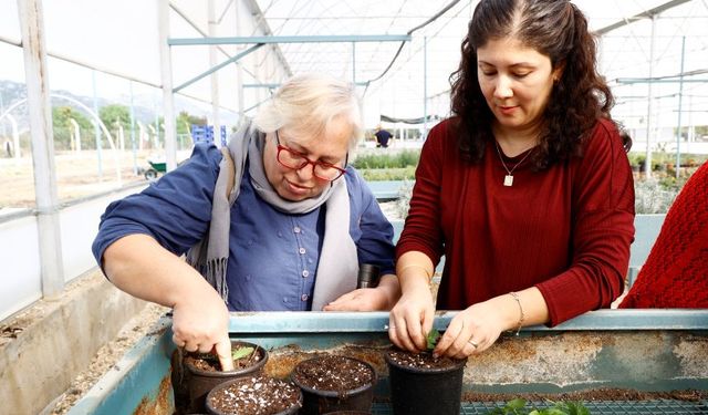ATASEM kurslarında bitkilerle uygulamalı eğitim