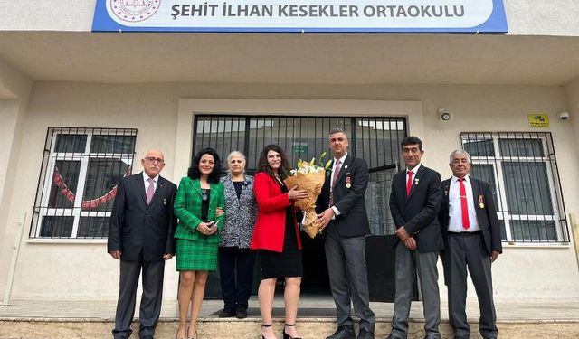 Babasının adını taşıyan okulda öğretmen olan şehit kızı, 24 Kasım'da unutulmadı!