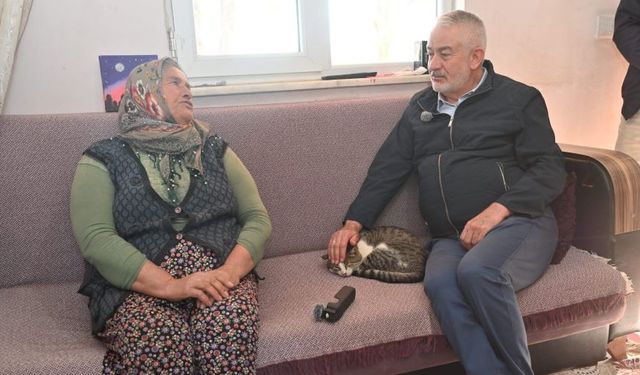 Başkan Şükrü Başdeğirmen, 5 yıl önce ev yaptırdığı Yıldız ailesini ziyaret etti