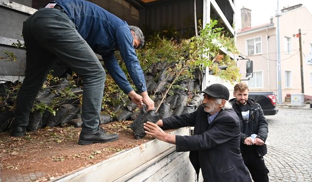 Konya Büyükşehir'den 19 ilçede 6 bini aşkın fidan desteği