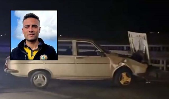 Mersin'de bariyere çarpan sürücü hayatını kaybetti