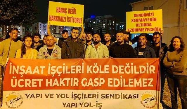 TİP, Antalya’daki Sur Yapı işçilerine destek verdi