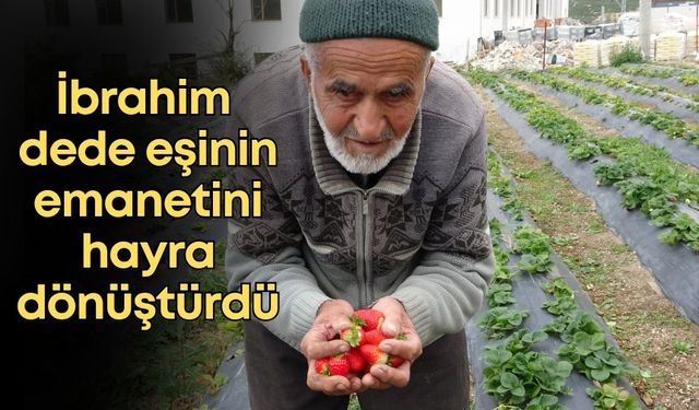Isparta'da İbrahim dede eşinin emanetini hayra dönüştürdü