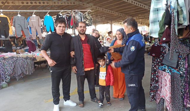 Serik’te örnek davranış! Para dolu cüzdan sahibine ulaştırıldı